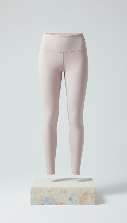 High-rise leggings in blush mist